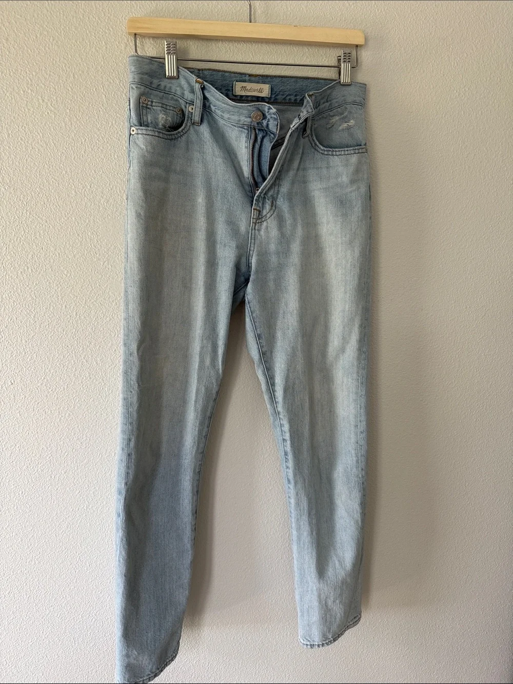 Madewell Light Blue Straight-Leg Jeans - Picture 4 of 5